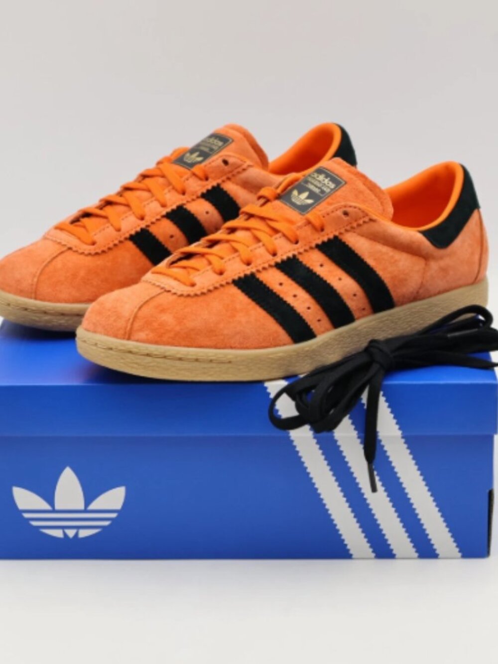 Adidas Originals Tobacco Orange Black Suede Sneakers